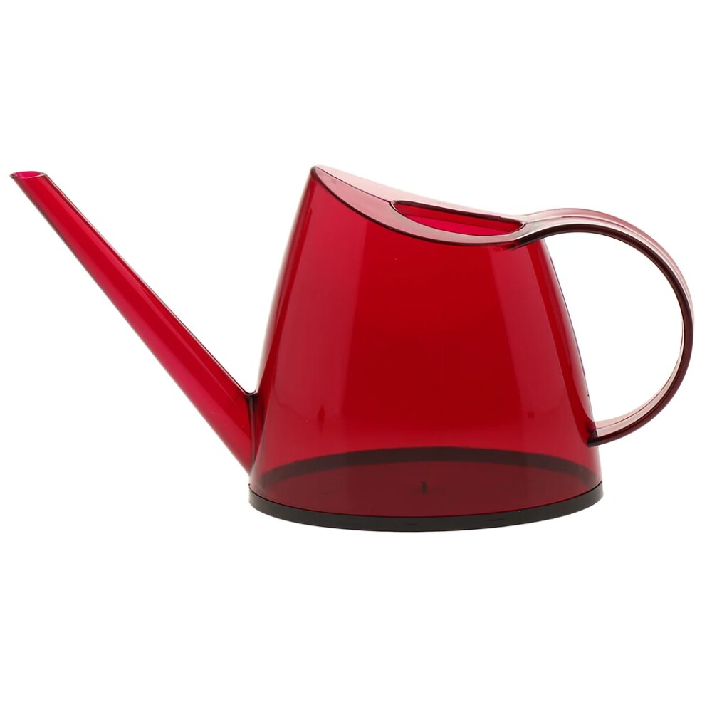 Arrosoir rouge avec un grand bec