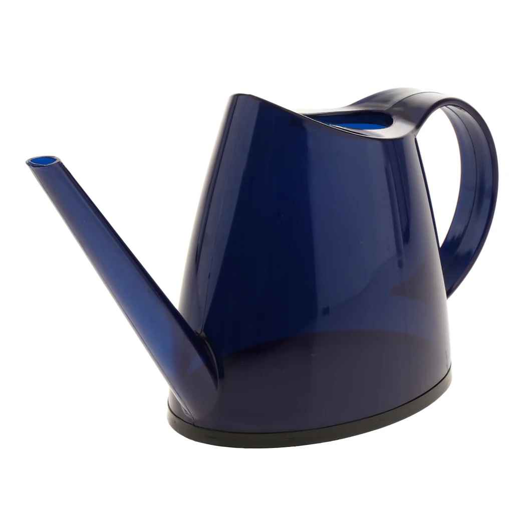 Arrosoir en plastique ergonomique à long bec - Bleu