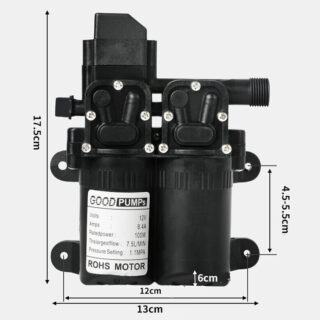 Pompe à eau noire avec les dimensions