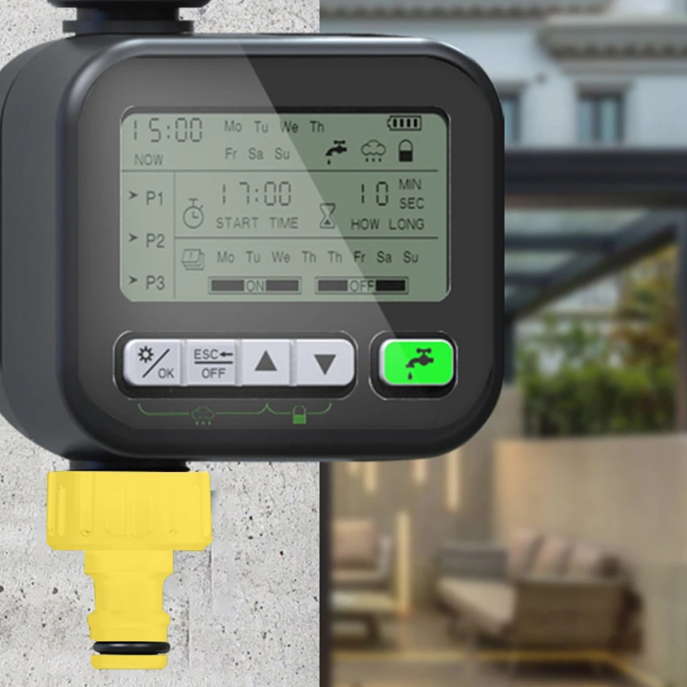 Programmateur d'arrosage automatique numérique.