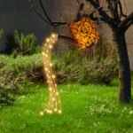 Lumière de jardin arrosoir en métal à LED