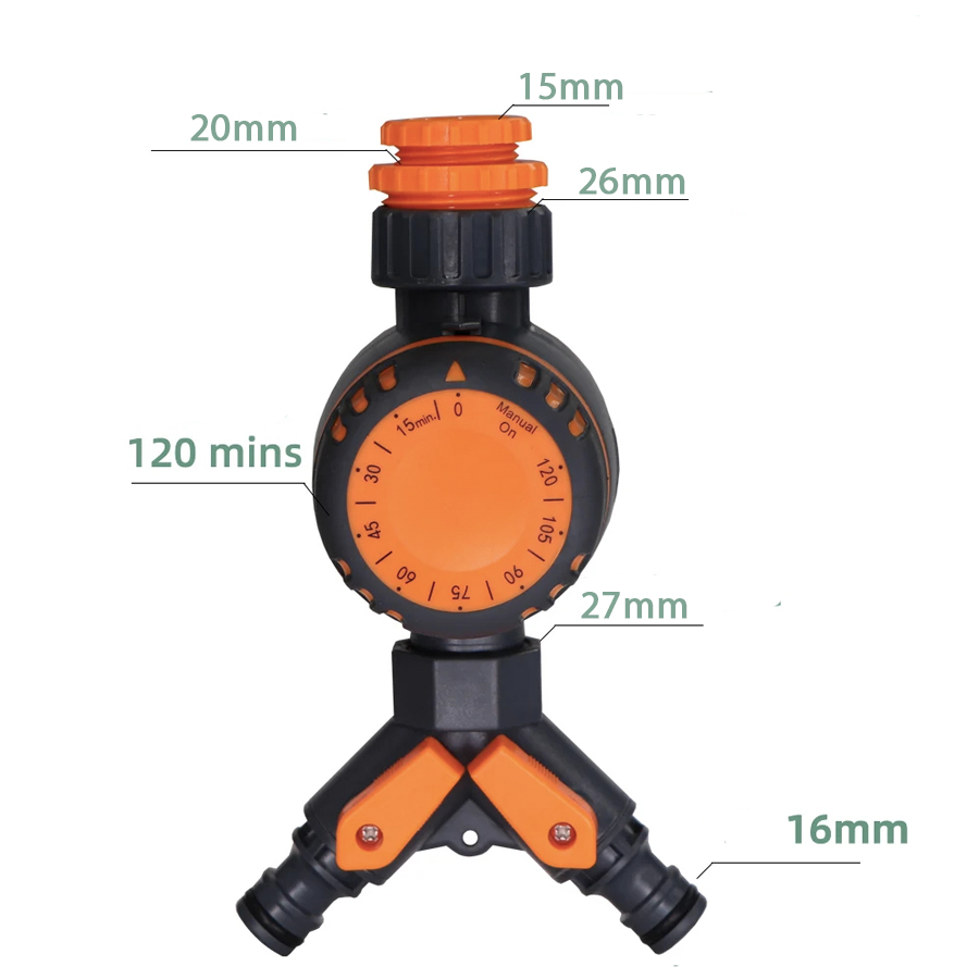 Minuteur d'arrosage automatique 2 sorties
