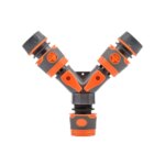 Raccord de tuyau d'arrosage en V orange et gris