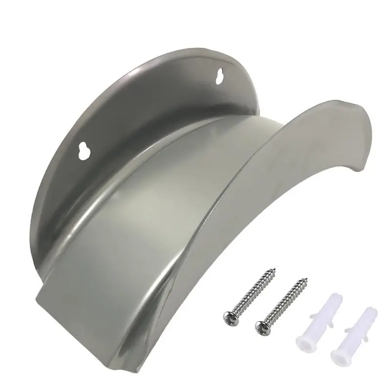 Support mural gris avec ses vises et chevilles